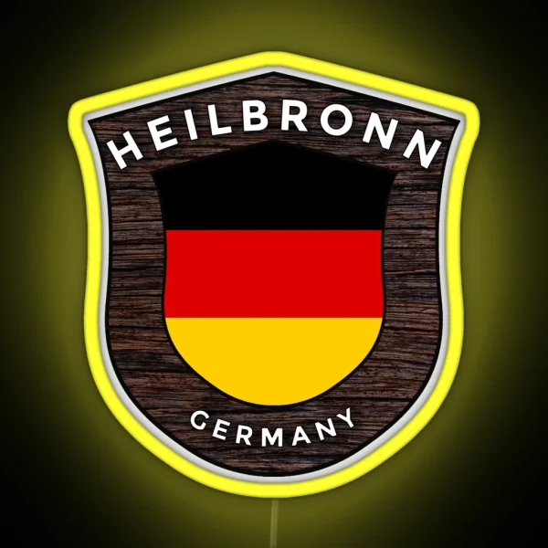 Heilbronn Germany Emblem Flag RGB Neon Sign