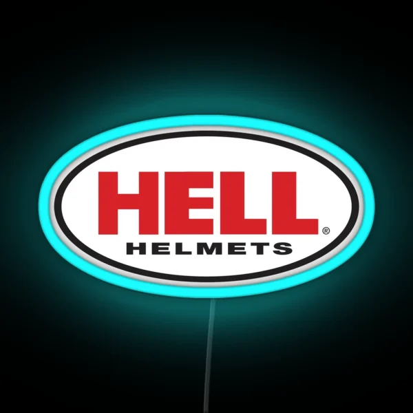 HELL HELMET RGB Neon Sign