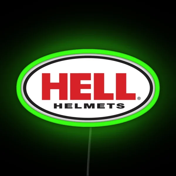 HELL HELMET RGB Neon Sign