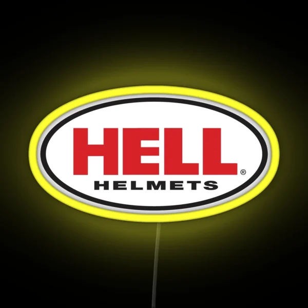 HELL HELMET RGB Neon Sign