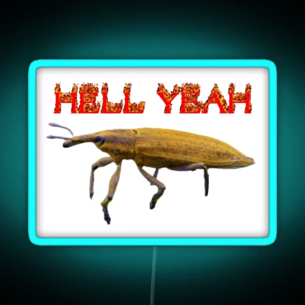 Hell Yeah Weevil RGB Neon Sign