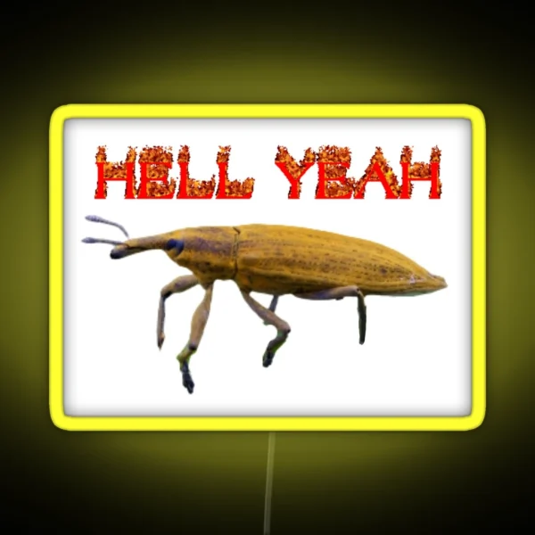 Hell Yeah Weevil RGB Neon Sign