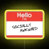 Hello I M Socially Awkward RGB Neon Sign - Image 5