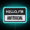 Hello Im Antisocial Patch RGB Neon Sign - Image 3
