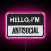 Hello Im Antisocial Patch RGB Neon Sign - Image 6