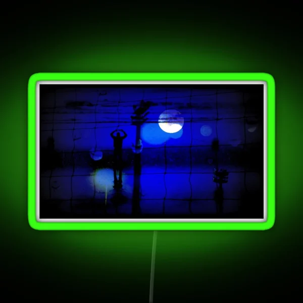 Hello Moon RGB Neon Sign