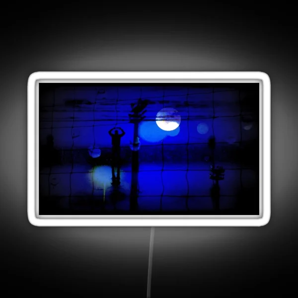 Hello Moon RGB Neon Sign