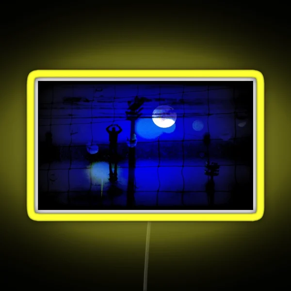 Hello Moon RGB Neon Sign