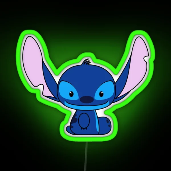 Hello Stitch RGB Neon Sign
