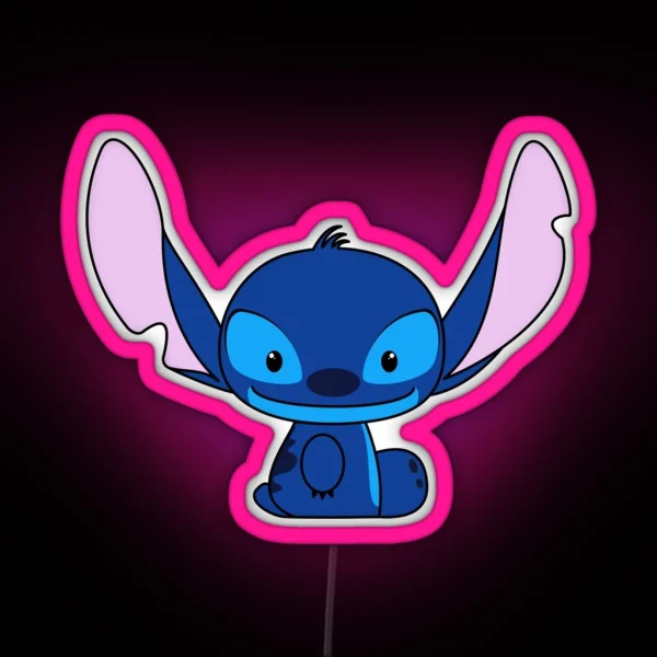 Hello Stitch RGB Neon Sign
