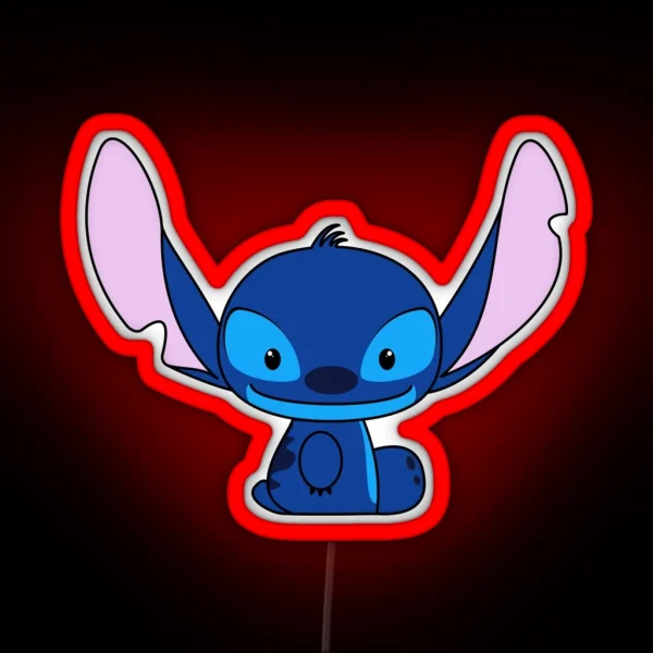 Hello Stitch RGB Neon Sign