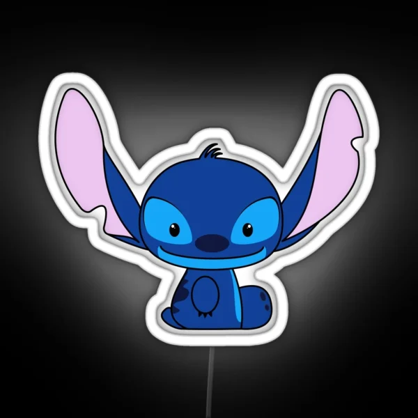 Hello Stitch RGB Neon Sign