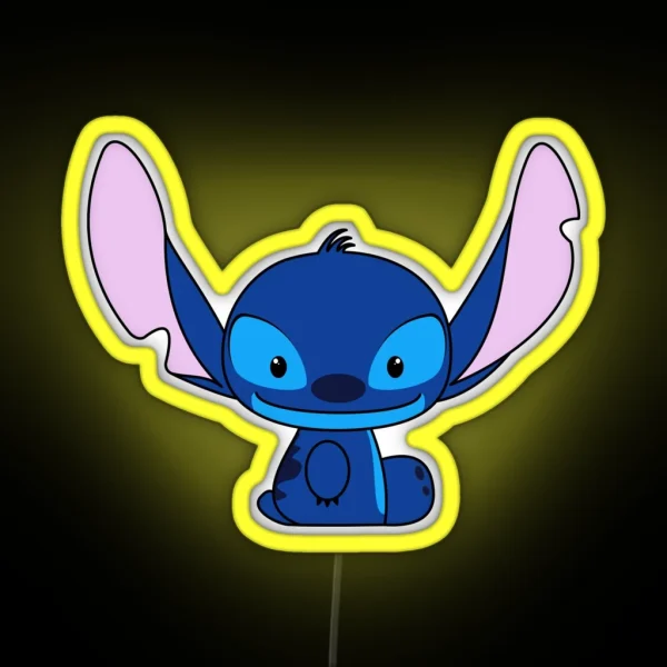 Hello Stitch RGB Neon Sign