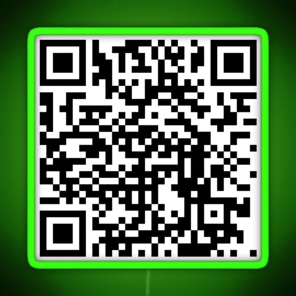 Hello There QR RGB Neon Sign