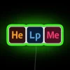 Help Me RGB Neon Sign - Image 3