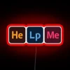 Help Me RGB Neon Sign - Image 2