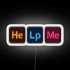 Help Me RGB Neon Sign - Image 4