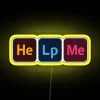 Help Me RGB Neon Sign - Image 5