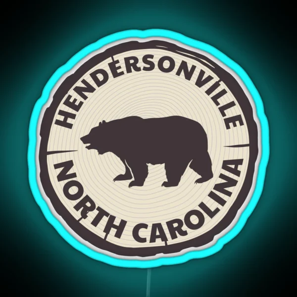 Hendersonville North Carolina RGB Neon Sign