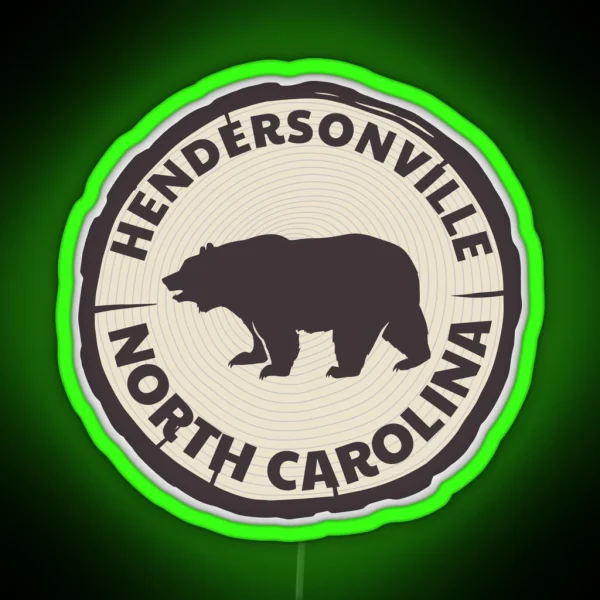 Hendersonville North Carolina RGB Neon Sign