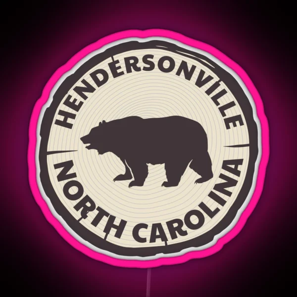 Hendersonville North Carolina RGB Neon Sign