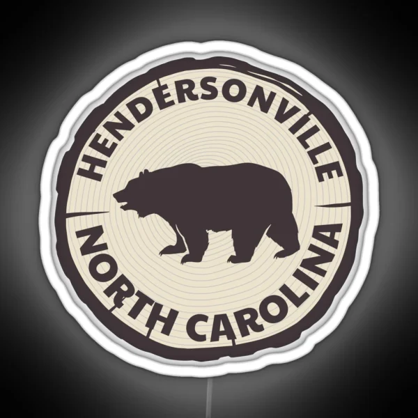 Hendersonville North Carolina RGB Neon Sign