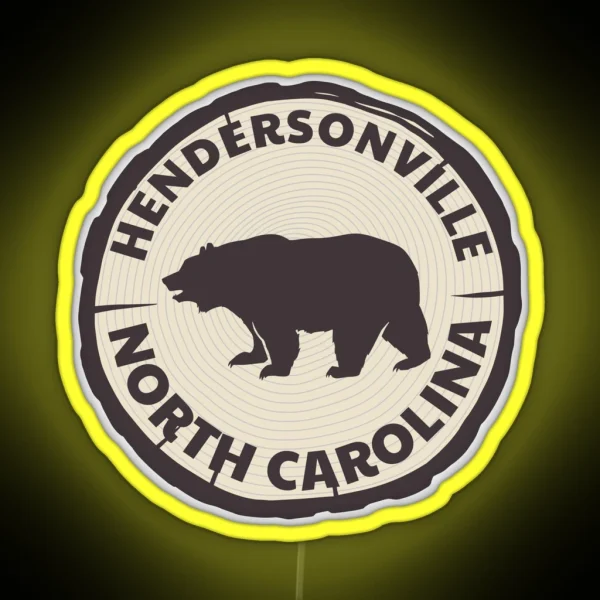 Hendersonville North Carolina RGB Neon Sign
