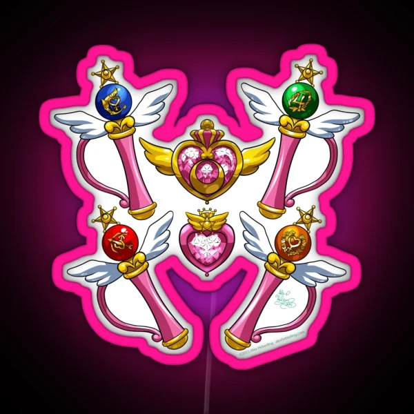 Henshin Items Supers RGB Neon Sign