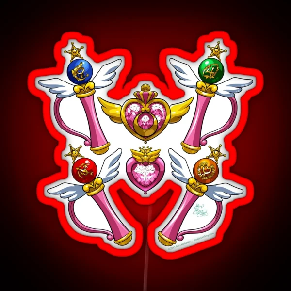 Henshin Items Supers RGB Neon Sign