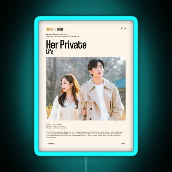 Her Private Life Kdrama 2019 RGB Neon Sign
