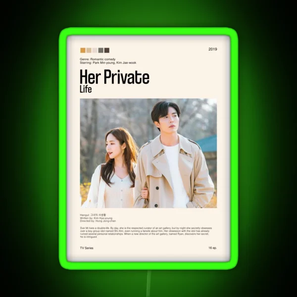 Her Private Life Kdrama 2019 RGB Neon Sign