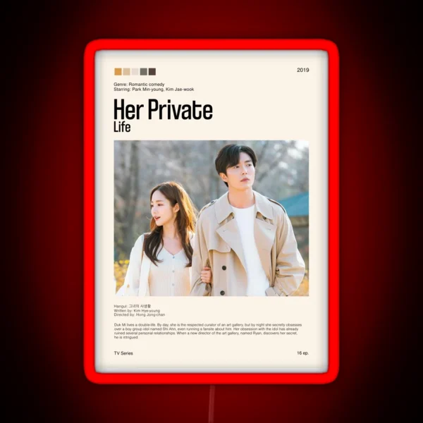 Her Private Life Kdrama 2019 RGB Neon Sign