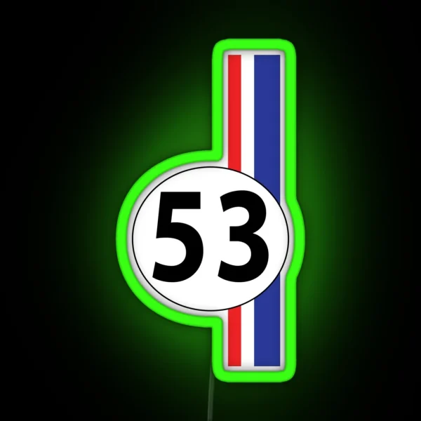 Herbie Number 53 RGB Neon Sign