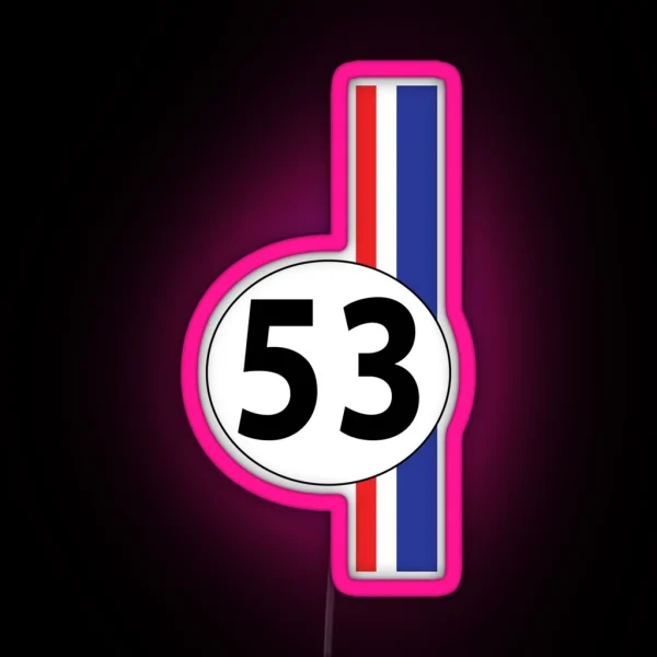 Herbie Number 53 RGB Neon Sign