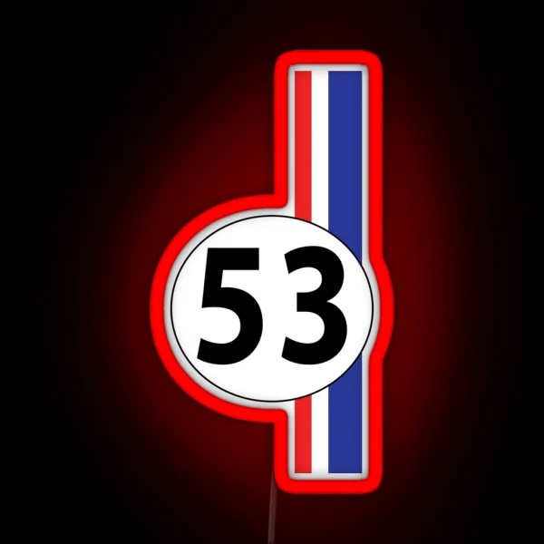 Herbie Number 53 RGB Neon Sign