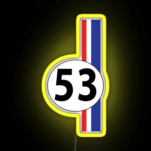 Herbie Number 53 RGB Neon Sign