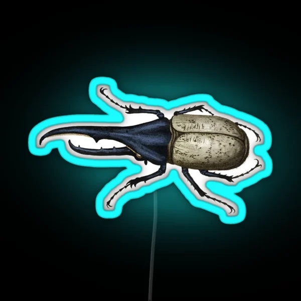 Hercules Beetle RGB Neon Sign