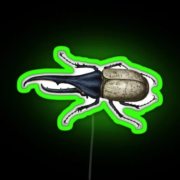 Hercules Beetle RGB Neon Sign