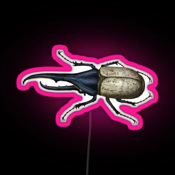 Hercules Beetle RGB Neon Sign