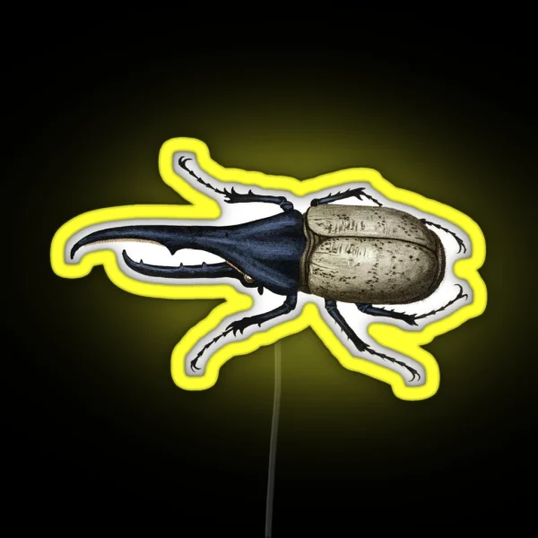 Hercules Beetle RGB Neon Sign