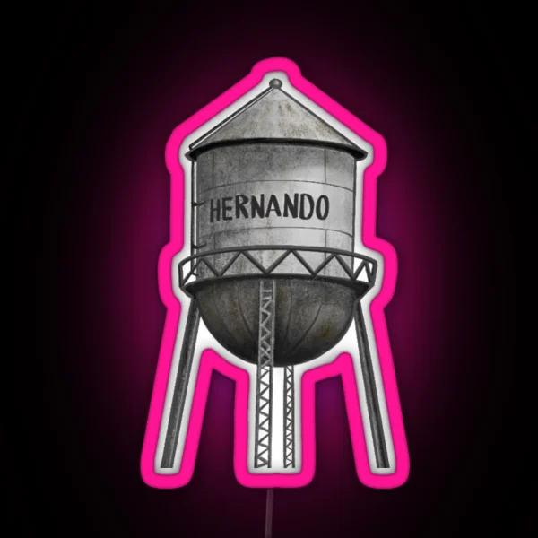 Hernando Water Tower RGB Neon Sign