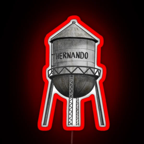 Hernando Water Tower RGB Neon Sign