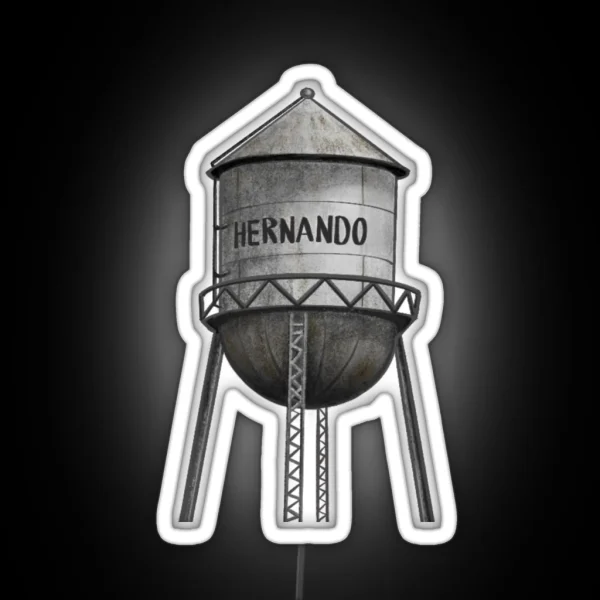 Hernando Water Tower RGB Neon Sign