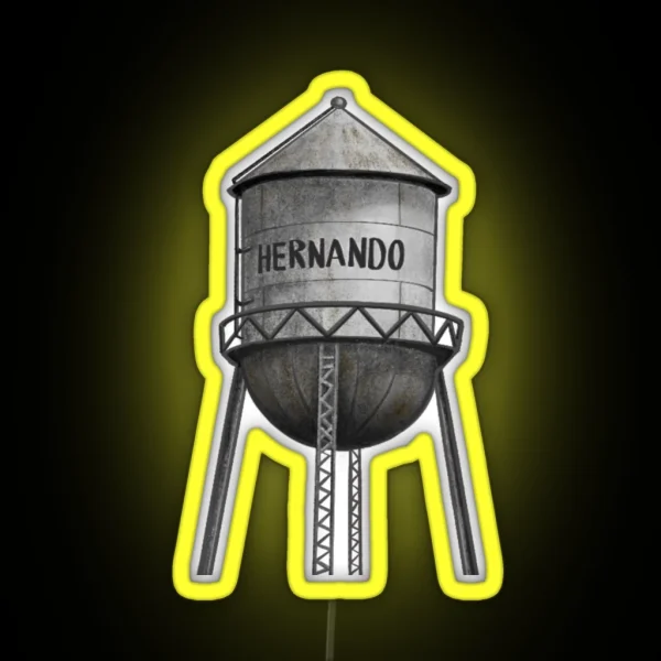 Hernando Water Tower RGB Neon Sign