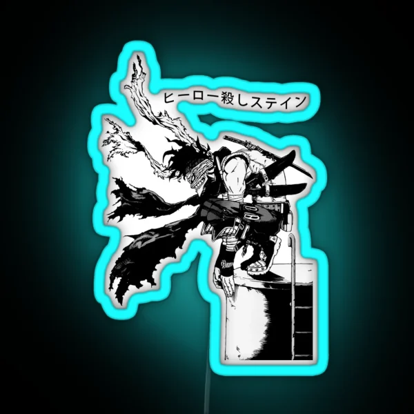 Hero Killer Stain Academia RGB Neon Sign