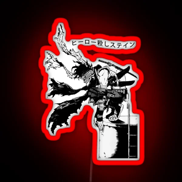 Hero Killer Stain Academia RGB Neon Sign