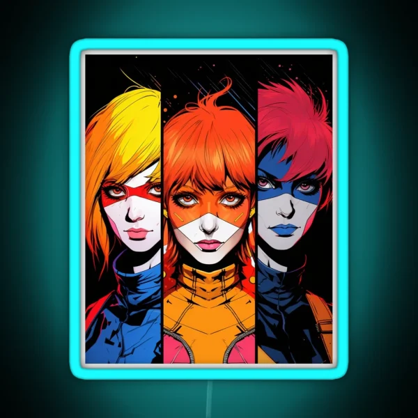 Heroic Characters Of Anime RGB Neon Sign