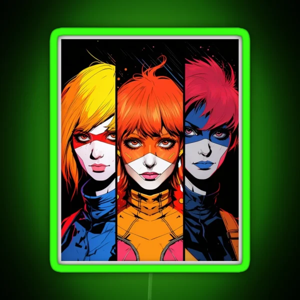 Heroic Characters Of Anime RGB Neon Sign