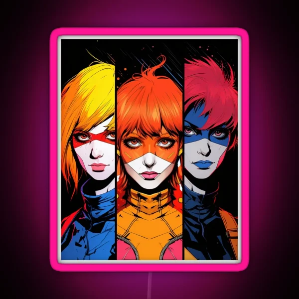 Heroic Characters Of Anime RGB Neon Sign