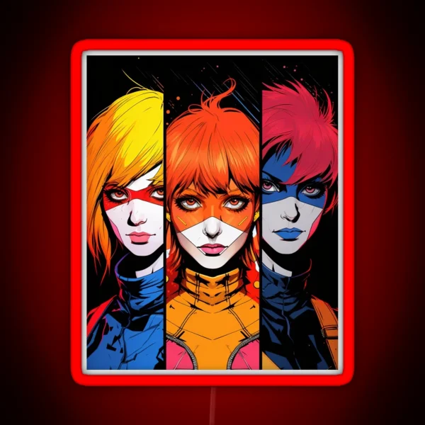Heroic Characters Of Anime RGB Neon Sign
